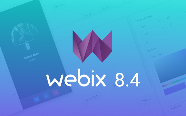 Webix 8.4: Редактор Diagram и Видео Звонки в Chat