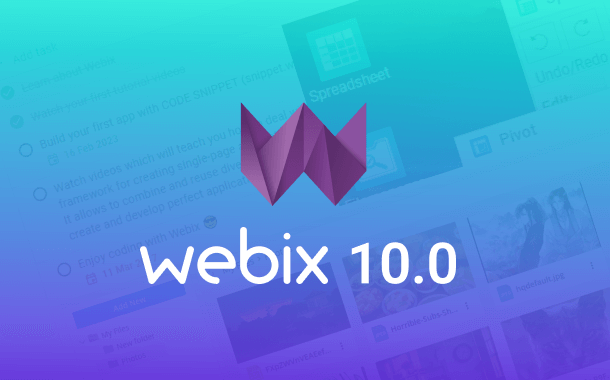 Webix 10.0: Desktop и ToDo, новые темы, планируемые даты для Gantt