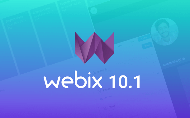 Webix 10.1: групповые звонки и усовершенствованный интерфейс обмена сообщениями для Chat, режим «Год» для Scheduler, приоритизация задач для ToDo