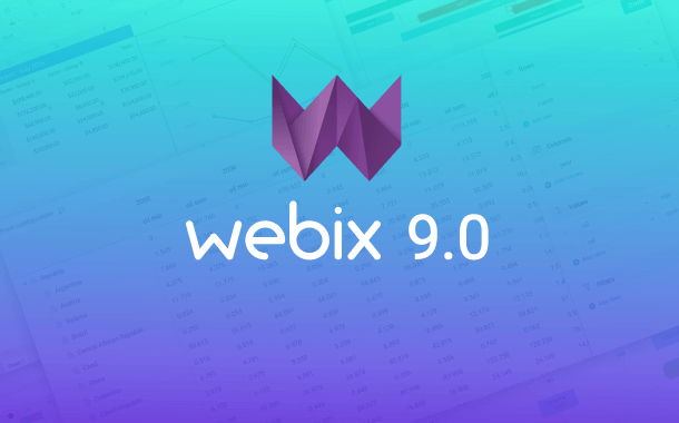 Webix 9.0: Новый Pivot, обновления для Diagram, Gantt и Spreadsheet